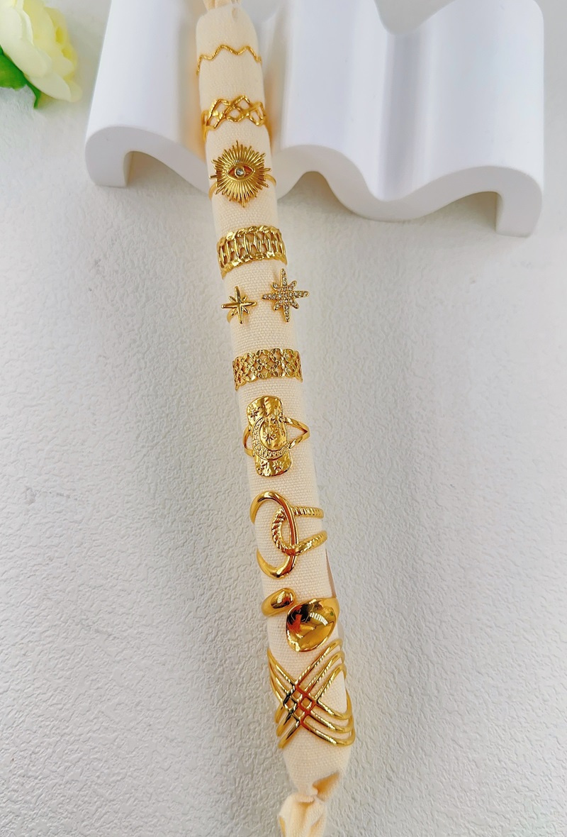 Großhändler Ella Ella - SET AUS 10 VERSTELLBAREN EDELSTAHLRINGEN