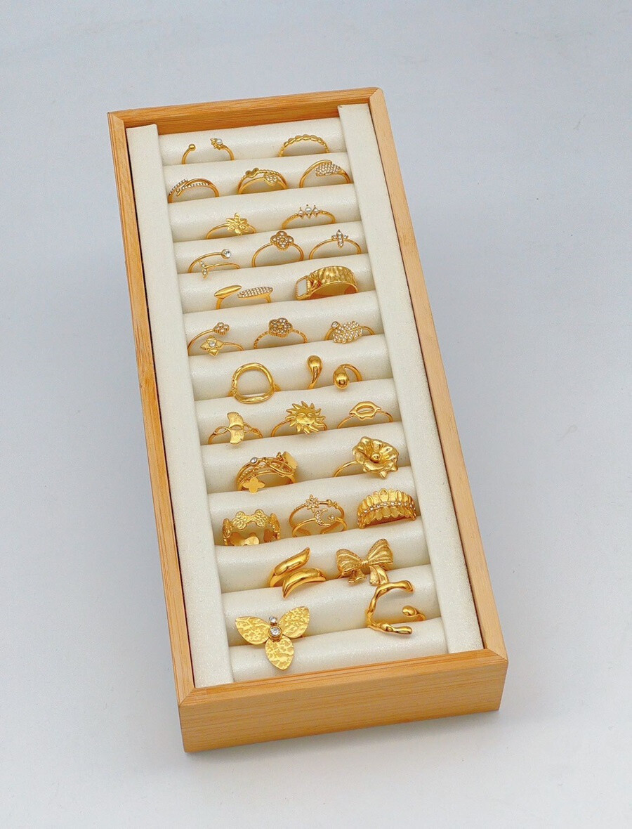 Großhändler Ella Ella - SET AUS 10 VERSTELLBAREN EDELSTAHLRINGEN