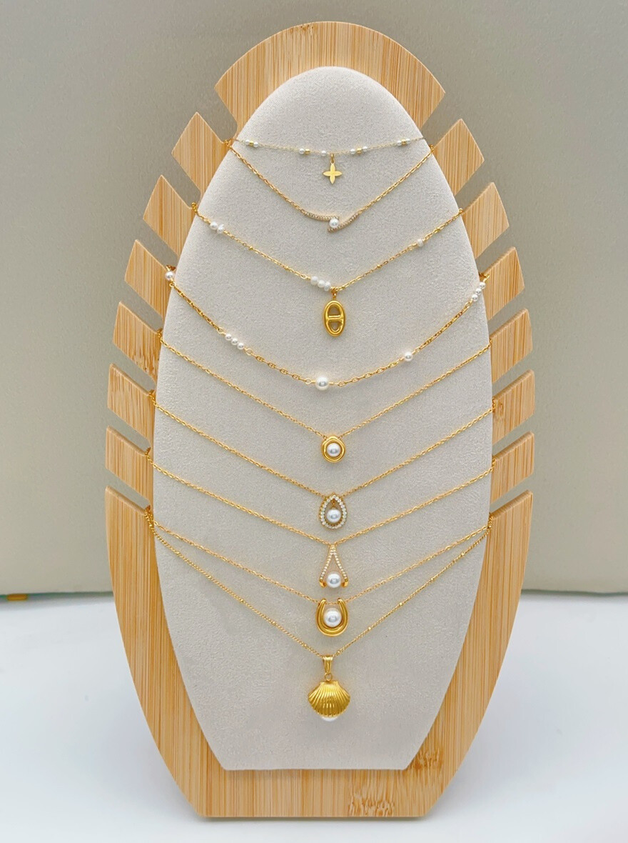 Großhändler Ella Ella - SET AUS EDELSTAHL-HALSKETTEN