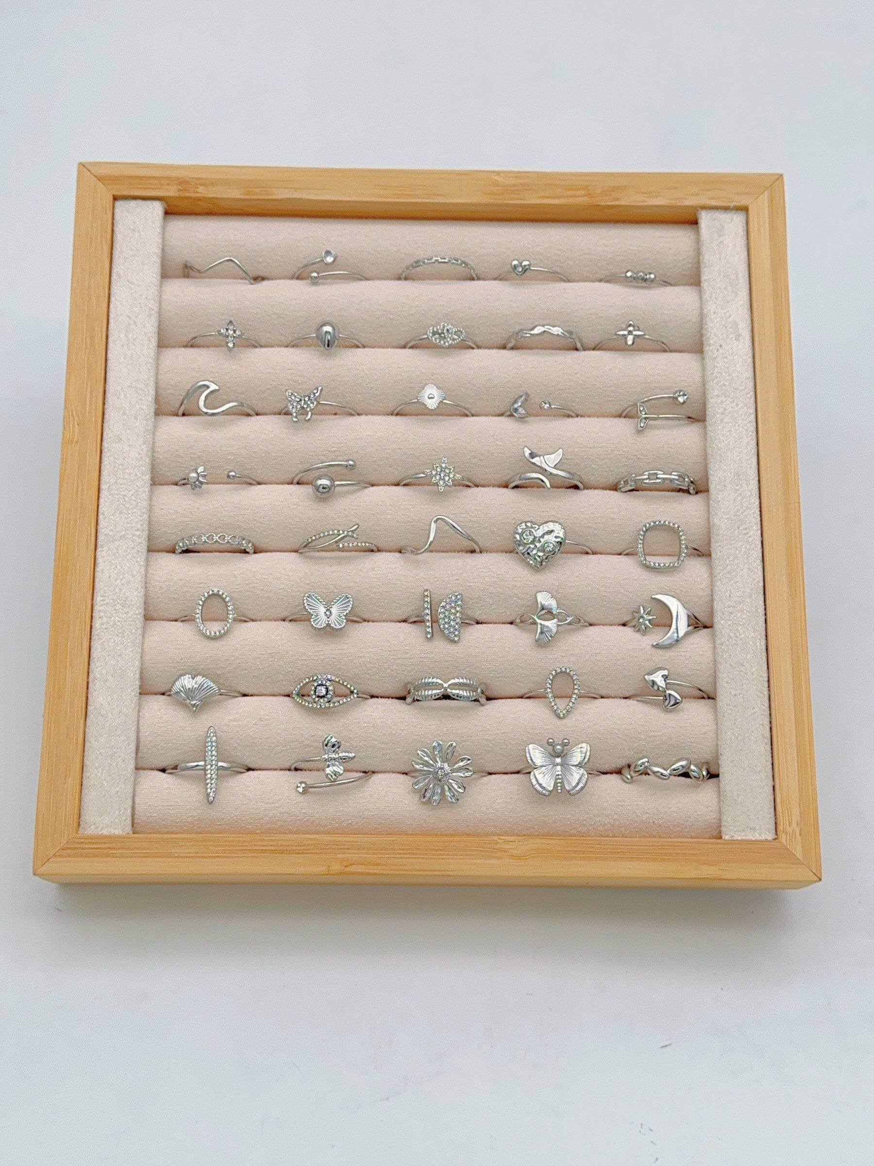 Großhändler Ella Ella - SET AUS 10 VERSTELLBAREN EDELSTAHLRINGEN