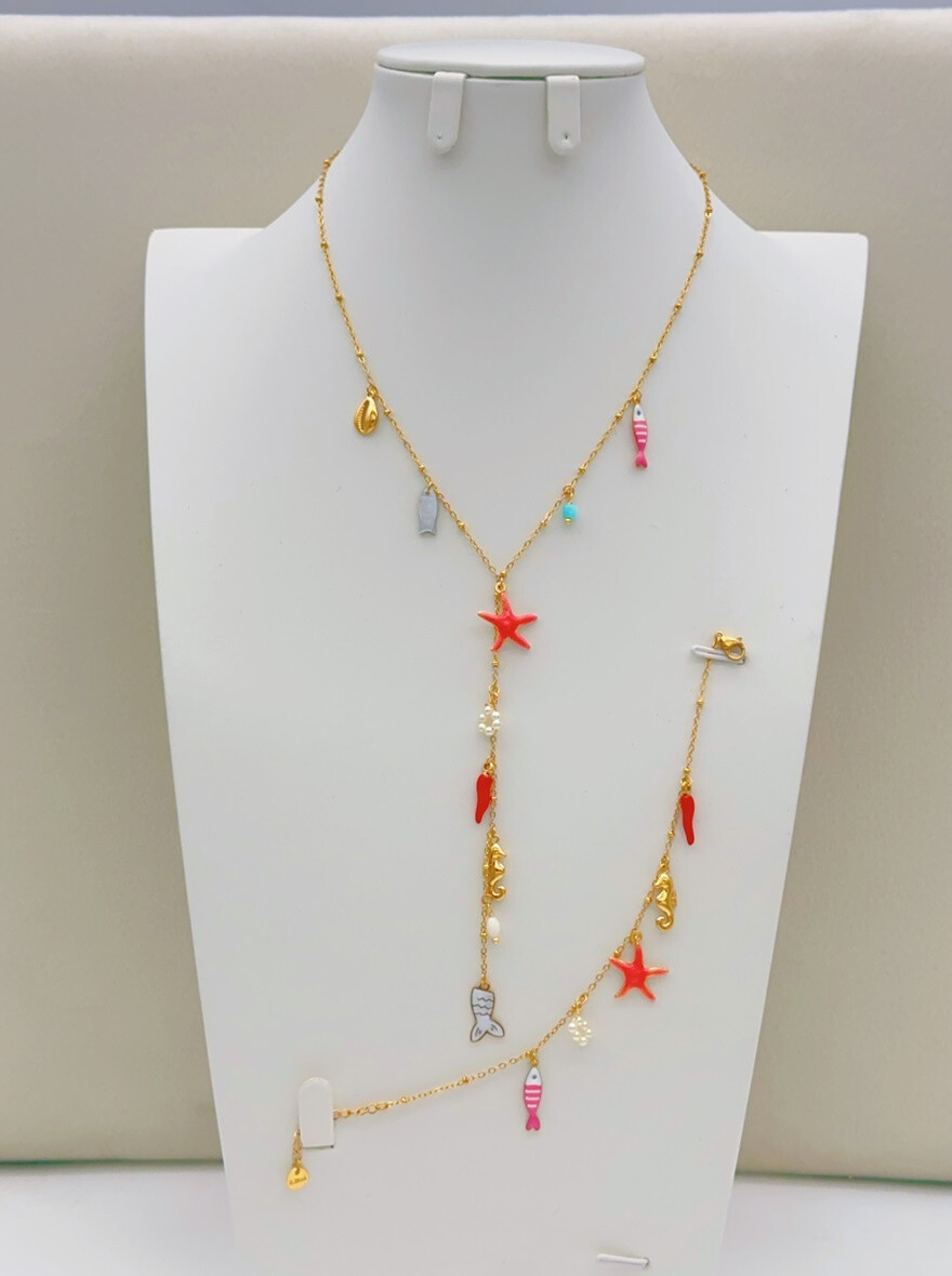Grossiste Ella Ella - PARURE DE BIJOUX EN ACIER INOXYDABLE