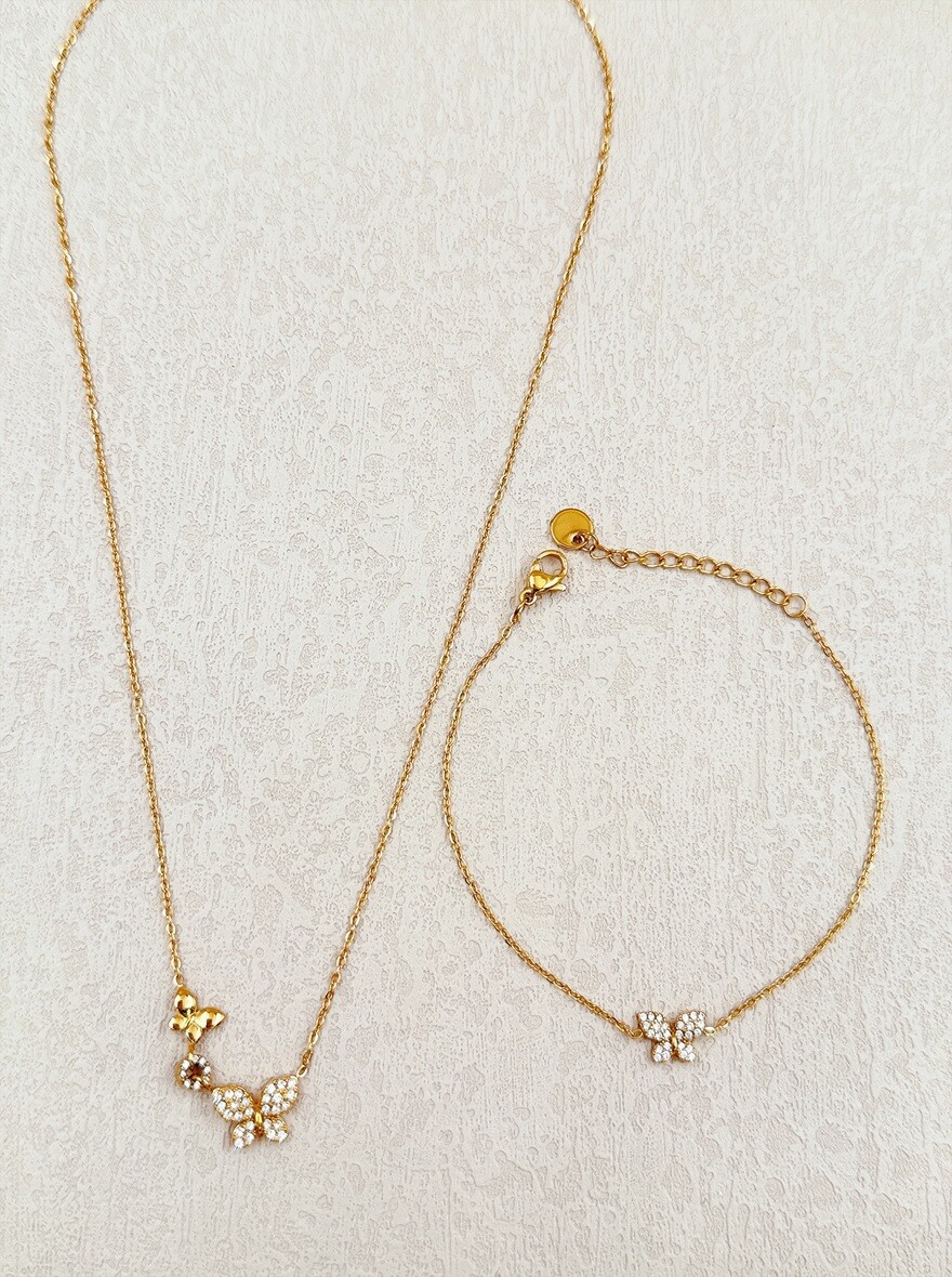 Großhändler Ella Ella - SCHMUCKSET AUS EDELSTAHL
