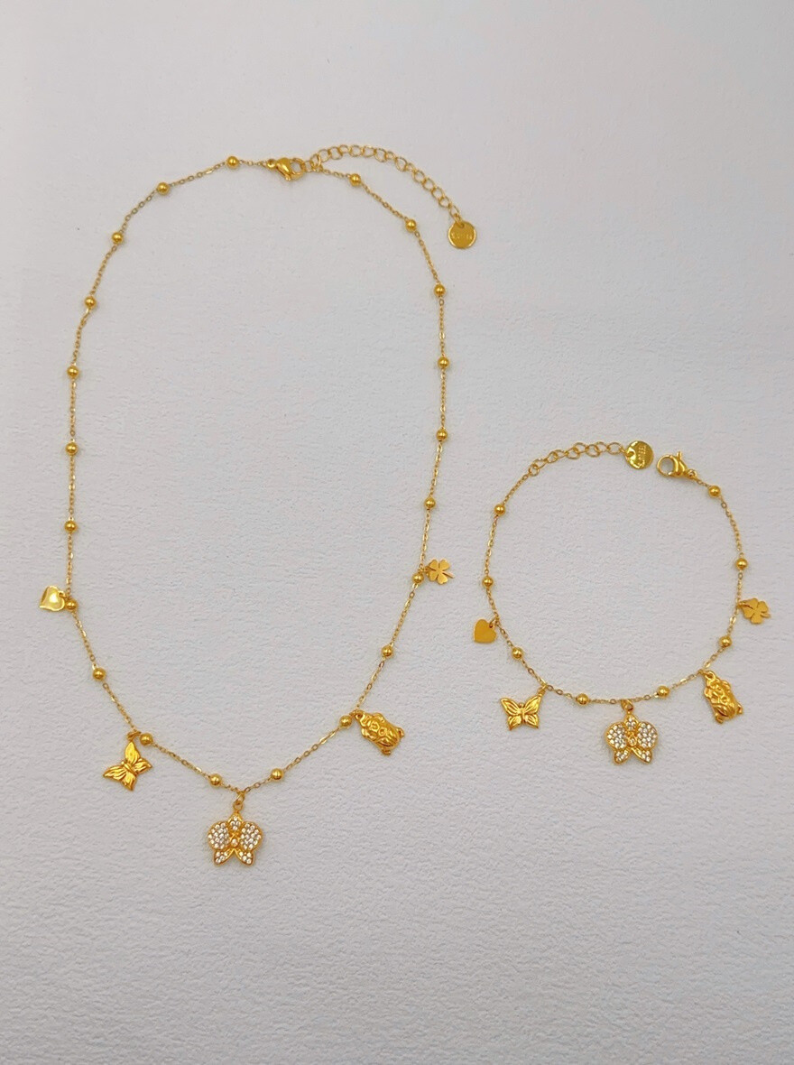 Großhändler Ella Ella - EDELSTAHL-SCHMUCKSET