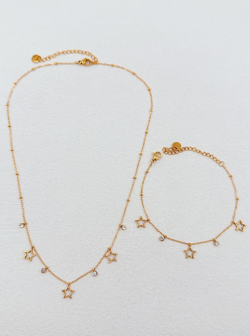 Großhändler Ella Ella - SCHMUCKSET AUS EDELSTAHL