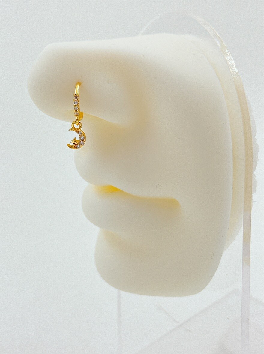 Mayorista Ella Ella - LOTE DE 15 PIERCINGS DE NARIZ EN FORMA DE ANILLOS FANTASÍA