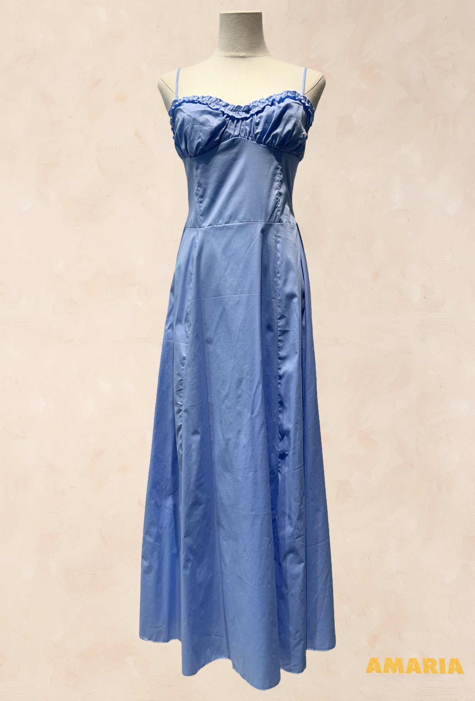 Grossiste Elle Street - Robe été longue à bretelles somcké - Coton
