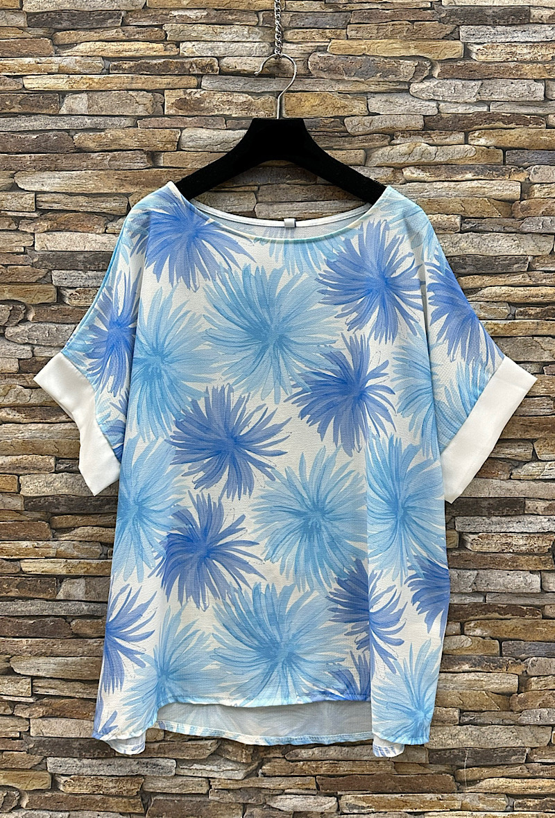 Grossista Elle Style - Blusa MAISSANE fluida, stampata