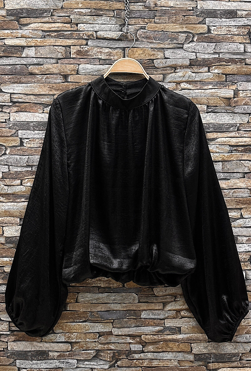 Grossiste Elle Style - Blouse IRISA irisée, manches fluide romantique, chic, tendance, doublure viscose