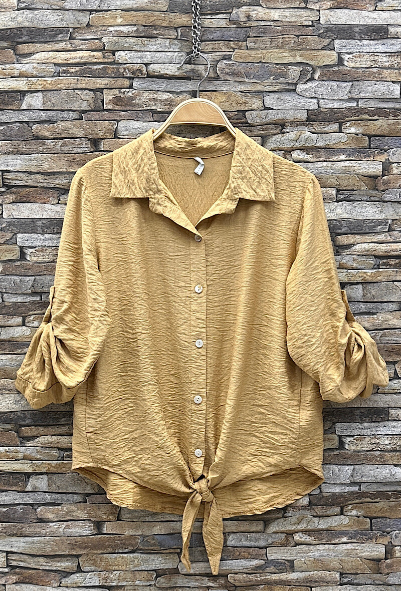 Grossista Elle Style - Blusa BILLIE fluida in viscosa, romantica con bottoni
