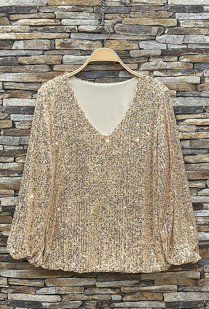 Wholesaler Elle Style - BRILLIANT sequin blouse