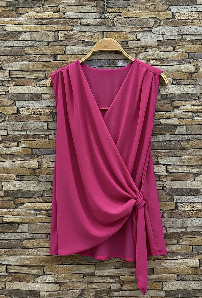 Grossista Elle Style - Blusa HALARA in voile fluido, chic e romantica