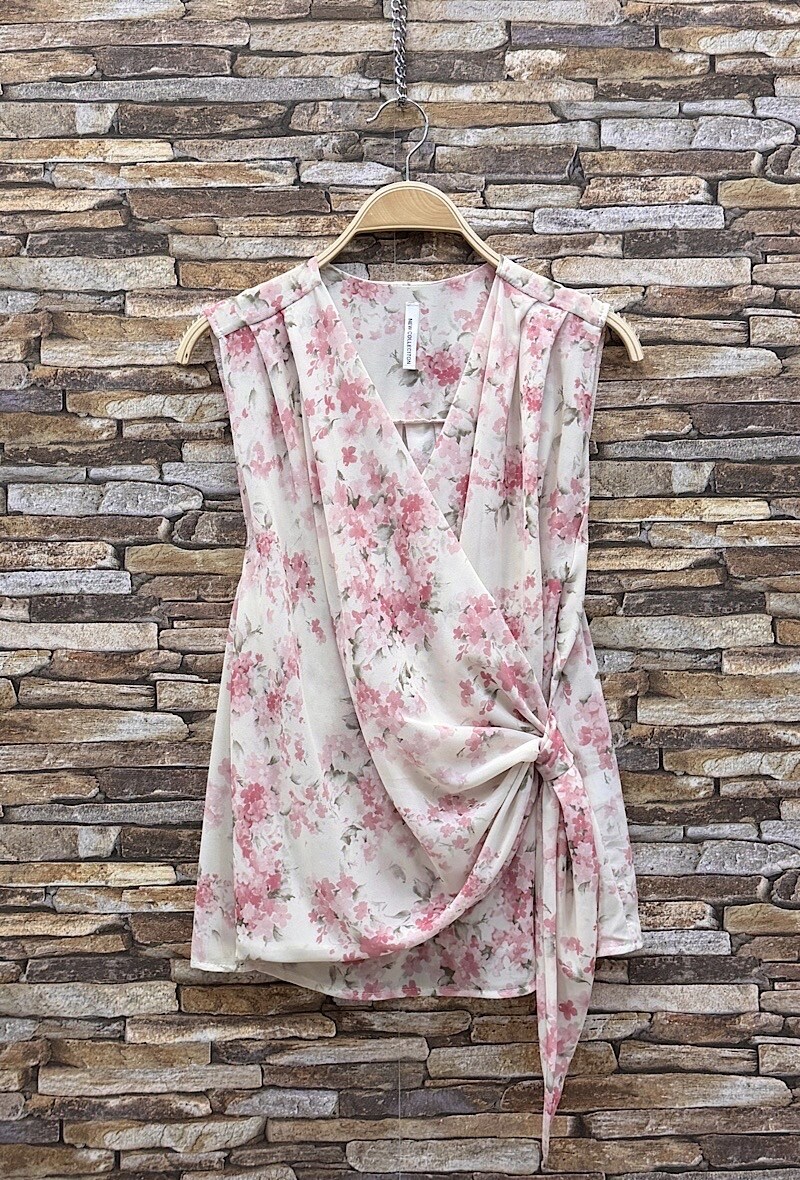 Mayorista Elle Style - Blusa HALARA estampada en voile fluido, chic y romántica
