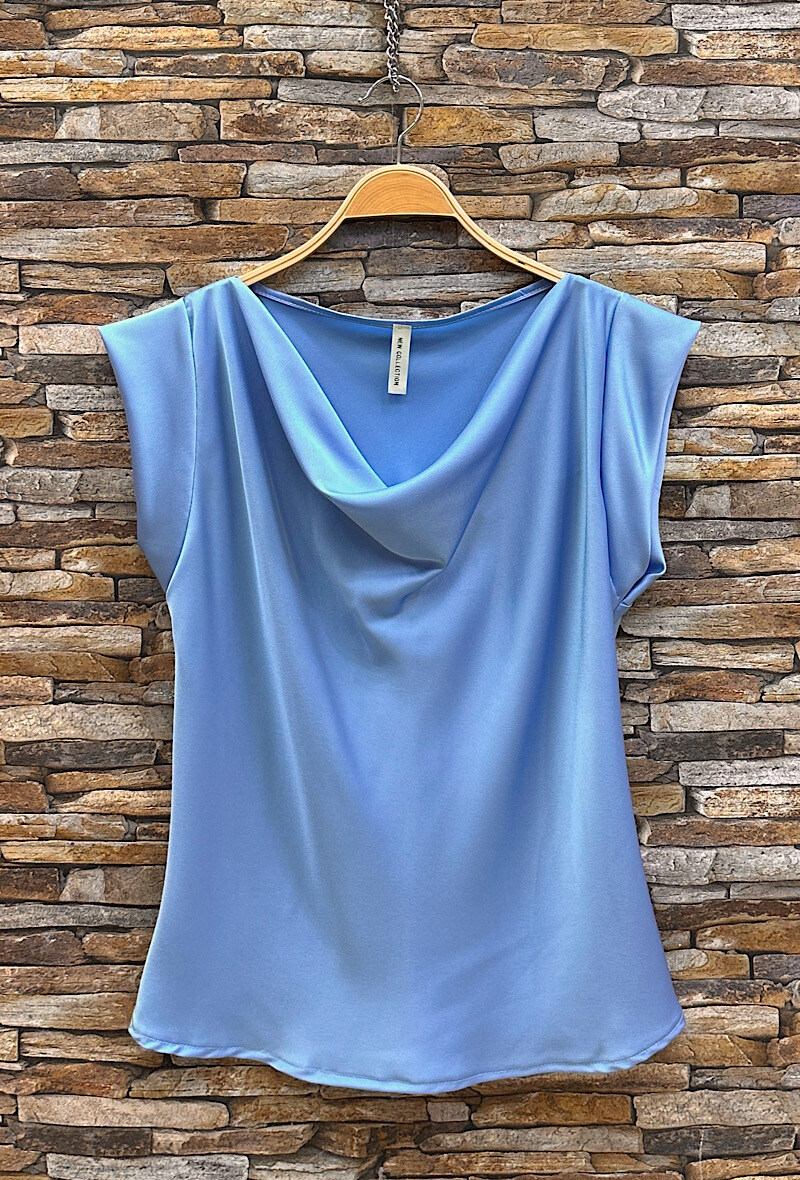 Grossista Elle Style - Blusa SATINA, in raso, romantica, chic e alla moda.