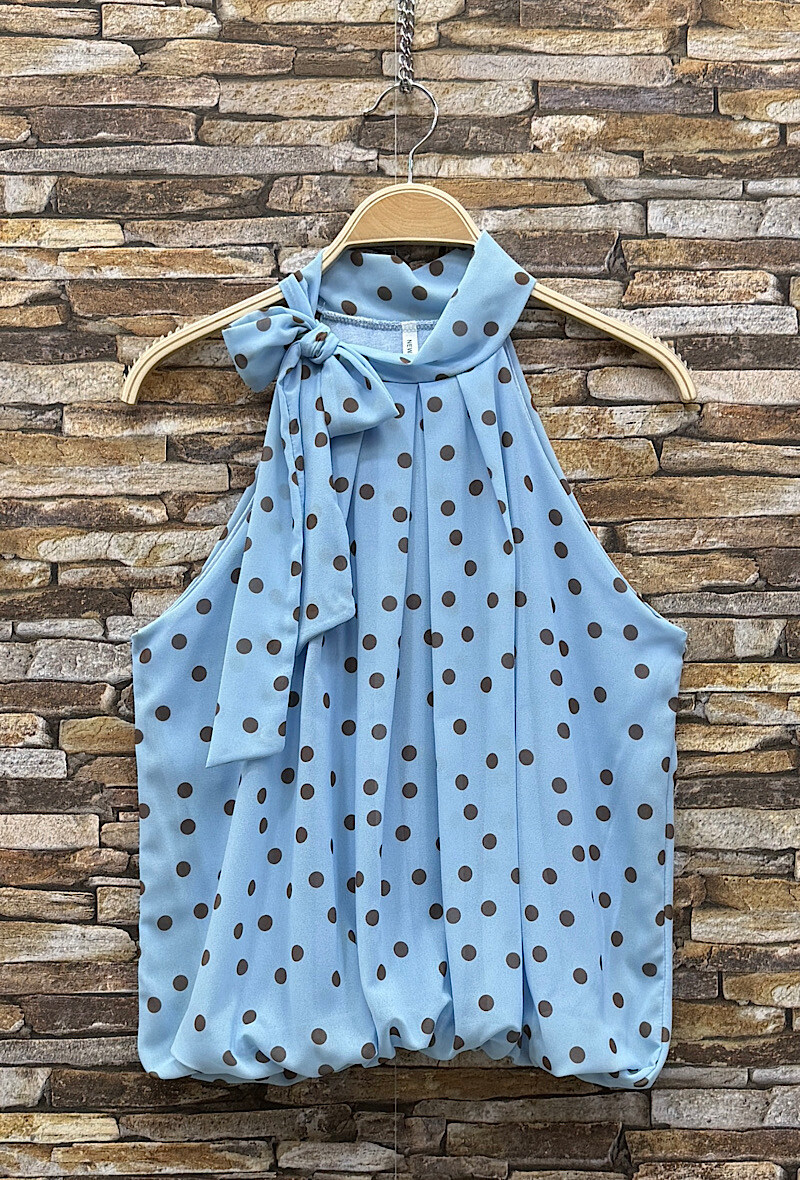 Mayorista Elle Style - Blusa ANAIS con cuello lavallière estampado, fluida y romántica, chic y a la moda con forro de viscosa