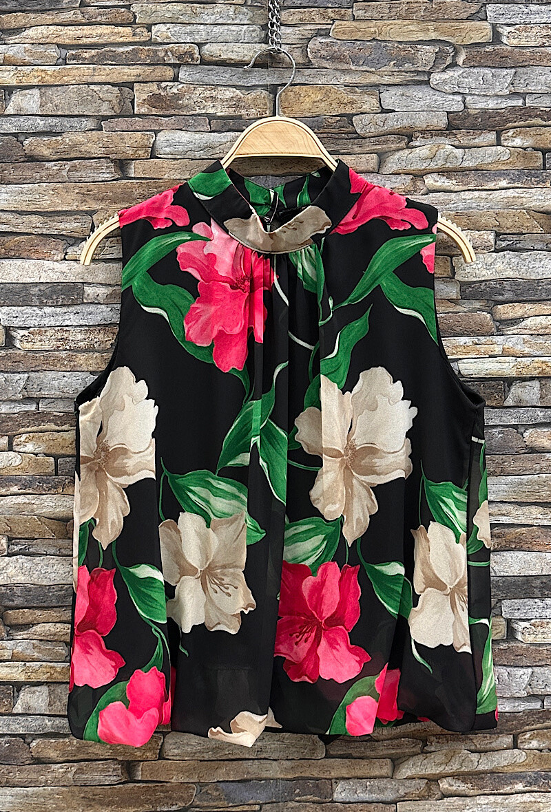 Grossiste Elle Style - Blouse ANNIE imprimée, fluide, romantique, chic, tendance, doublure viscose