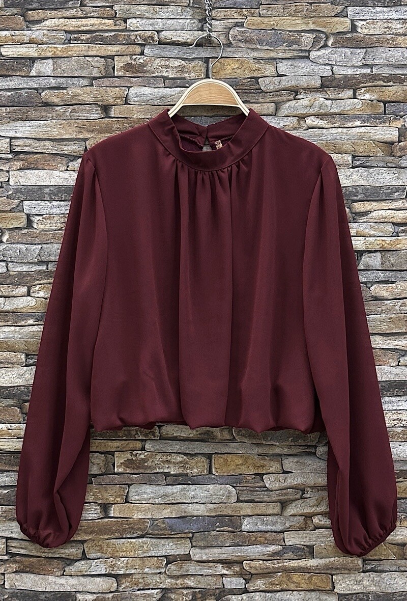Mayorista Elle Style - Blusa ANIELLA, romántica, chic, mangas fluidas a la moda, forro de viscosa