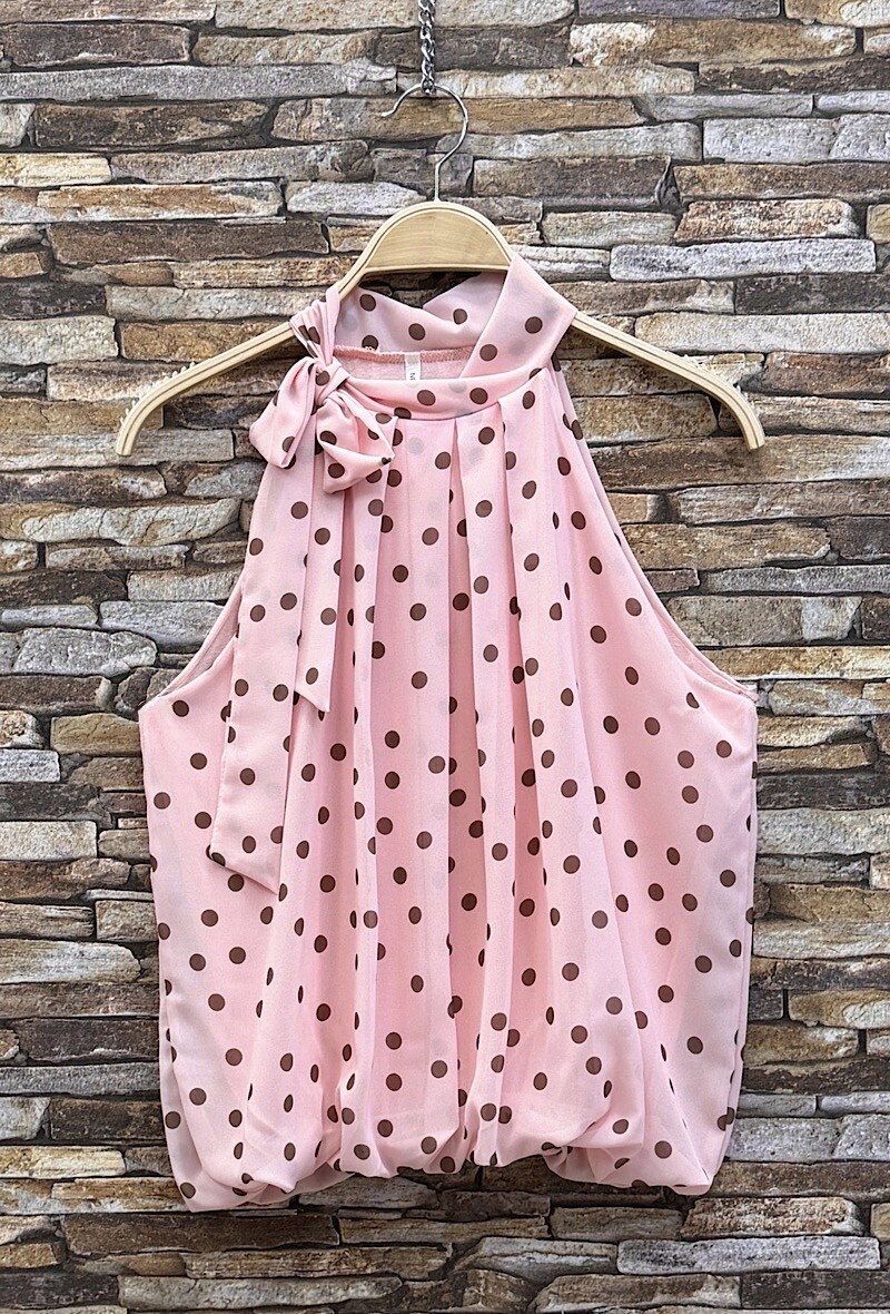 Mayorista Elle Style - Blusa ANAIS con cuello lavallière estampado, fluida y romántica, chic y a la moda con forro de viscosa
