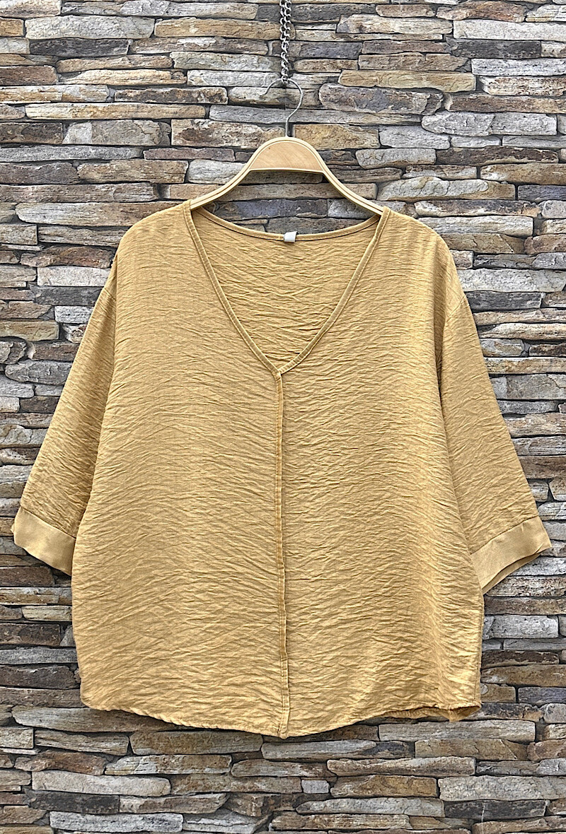 Grossista Elle Style - Blusa BILLIE fluida in viscosa, romantica con bottoni