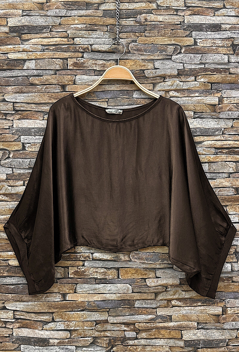 Grossiste Elle Style - Blouse ALICIA en viscose satinée, fluide et romantique