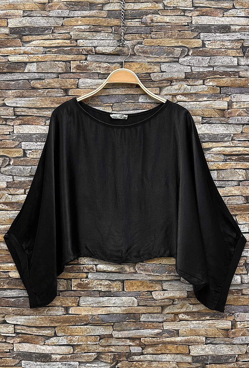 Wholesaler Elle Style - Alicia blouse in viscose satin, fluid and romantic viscose