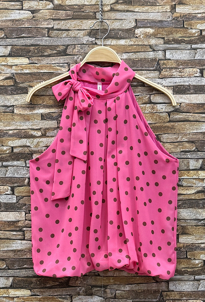 Mayorista Elle Style - Blusa ANAIS con cuello lavallière estampado, fluida y romántica, chic y a la moda con forro de viscosa