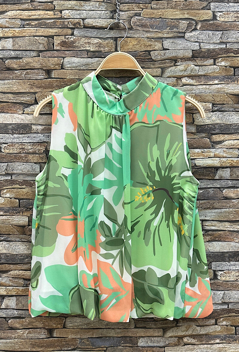Grossiste Elle Style - Blouse ANNIE imprimée, fluide, romantique, chic, tendance, doublure viscose