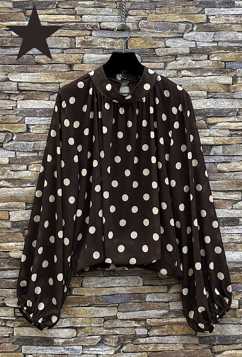 Grossiste Elle Style - Blouse ANALLA avec manches fluide romantique, chic et tendance avec doublure en viscose