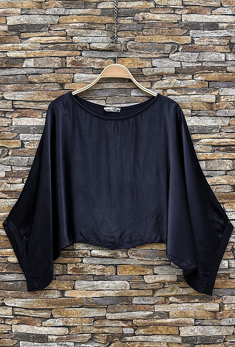 Grossista Elle Style - Blusa ALICIA in viscosa satinata, fluida e romantica