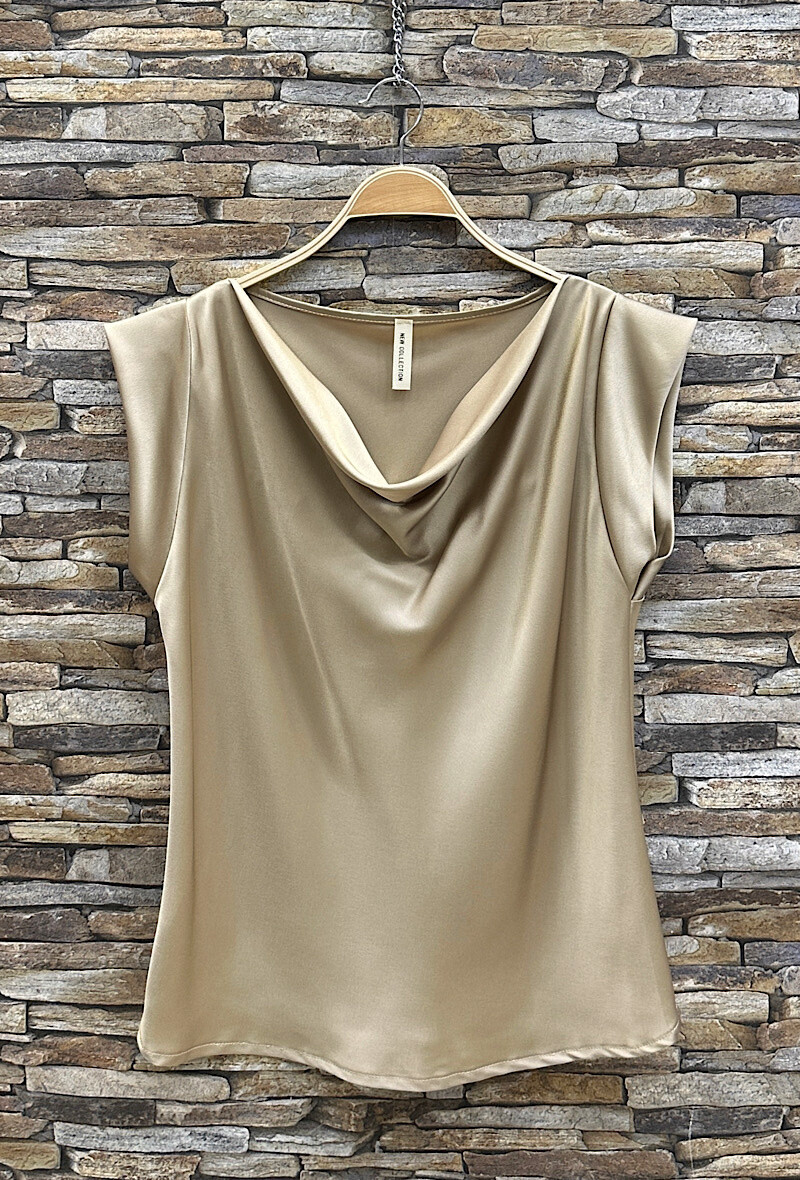 Grossista Elle Style - Blusa ANIELLY stampata, fluida, romantica, chic, di tendenza, fodera in viscosa