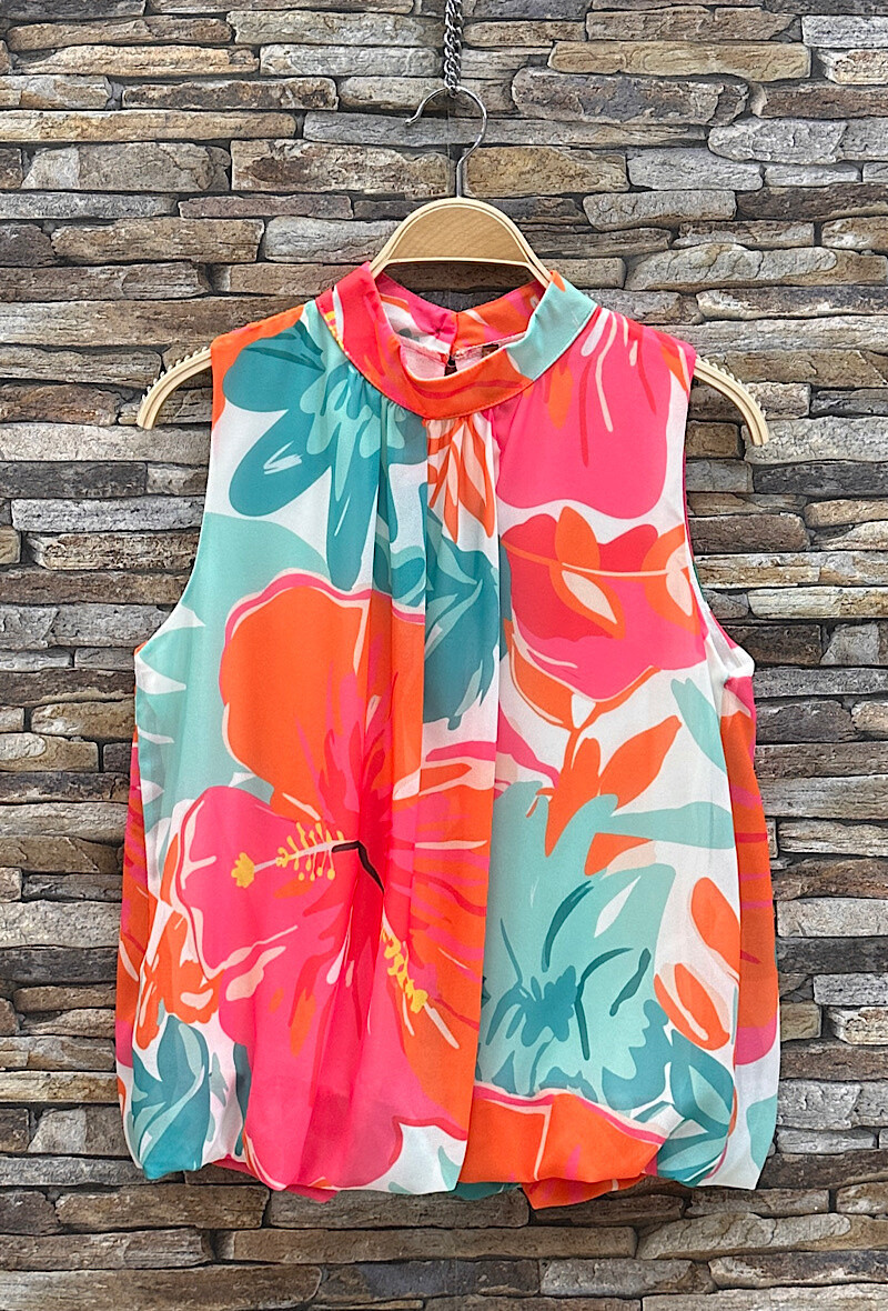 Grossiste Elle Style - Blouse ANNIE imprimée, fluide, romantique, chic, tendance, doublure viscose
