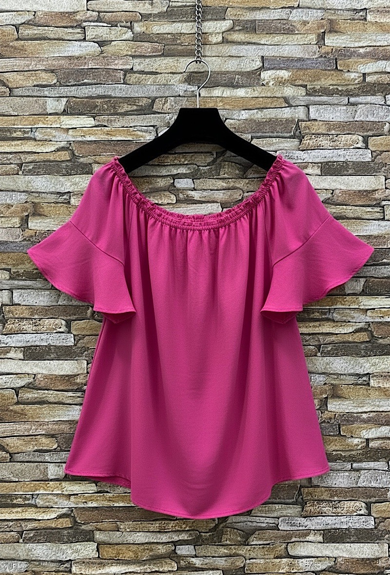 Mayorista Elle Style - Blusa SOYI, muy fluida en viscosa y material LYOCELL, elegante y a la moda. ESCOTE BARDOT.