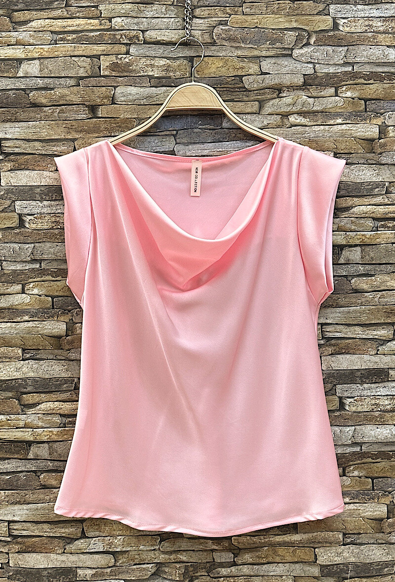 Grossista Elle Style - Blusa SATINA, in raso, romantica, chic e alla moda.