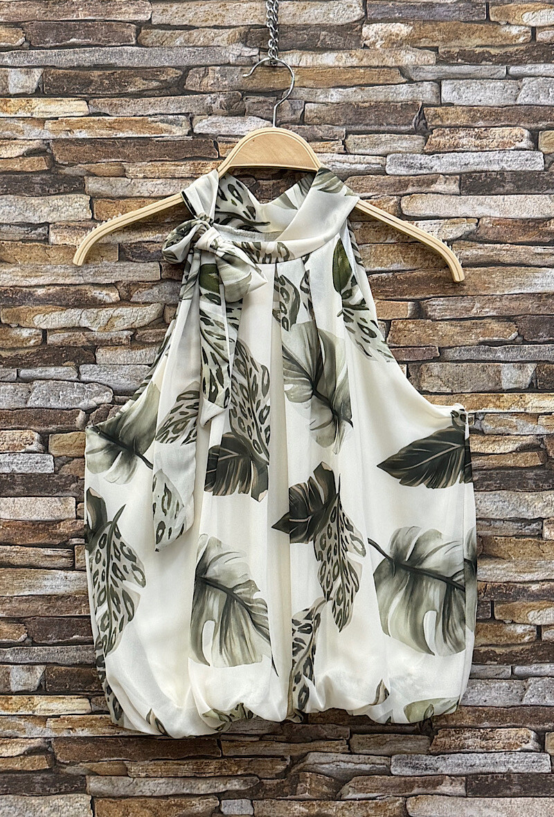 Mayorista Elle Style - Blusa ANAIS con cuello lavallière estampado, fluida y romántica, chic y a la moda con forro de viscosa