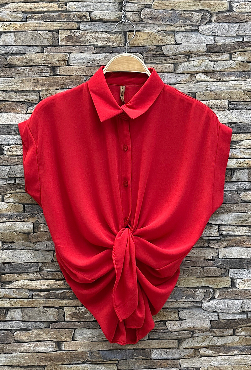Mayorista Elle Style - Blusa ERIKA estampada, fluida con botón para atar o no