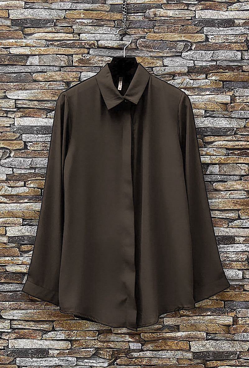 Mayorista Elle Style - Blusa JESSICA de voile grueso romántico y elegante. Fluida y de moda