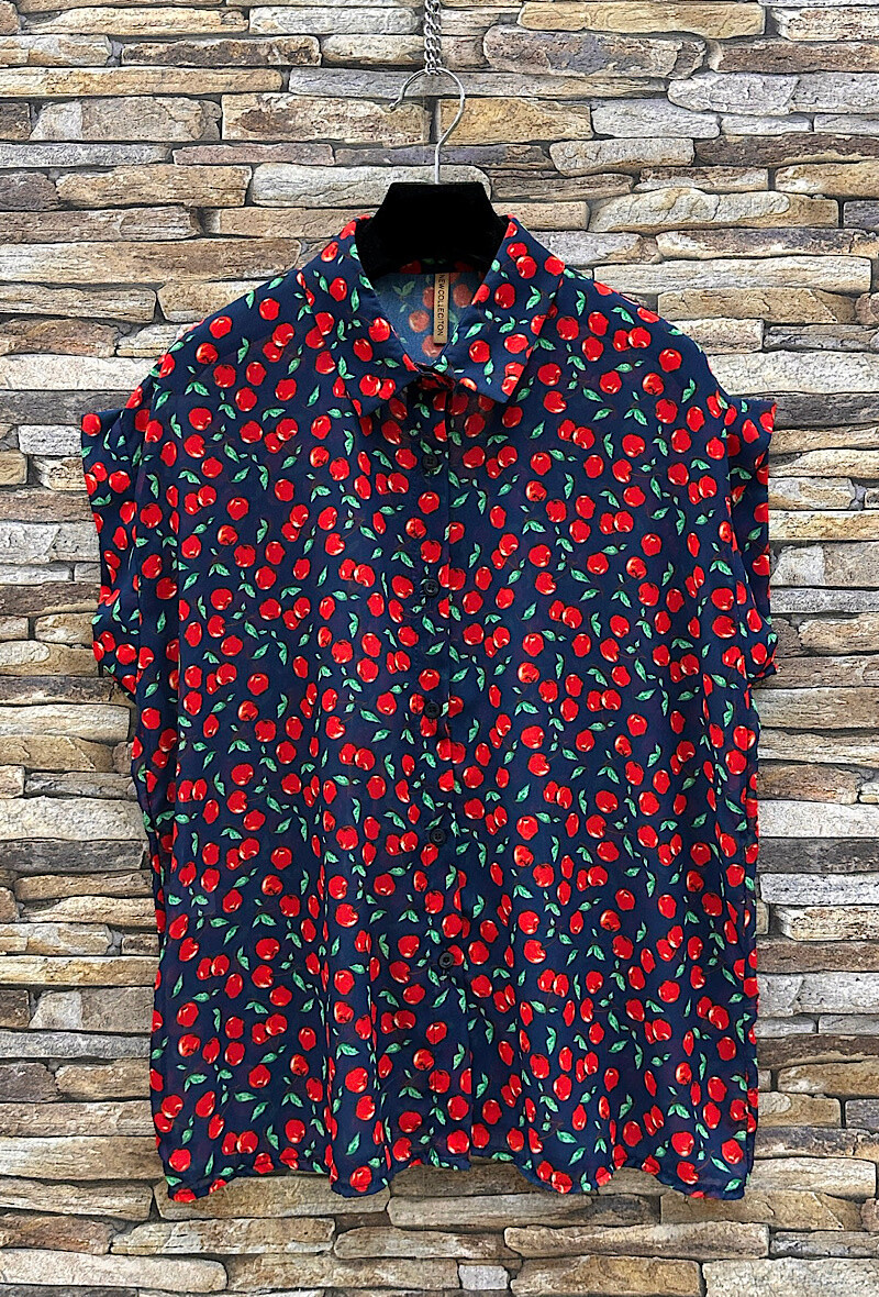 Mayorista Elle Style - JESSICA Blusa elegante. Patrón. Botonadura oculta con bajo tapeta.