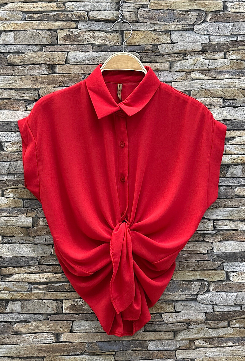 Großhändler Elle Style - JESSICA Schicke Bluse. Muster. Verdeckte Knopfleiste mit Unterleiste.