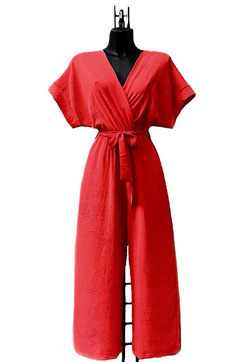 Grossiste Elle Style - Combinaison LOUNI pantalon fluide avec 2 poches avant.
