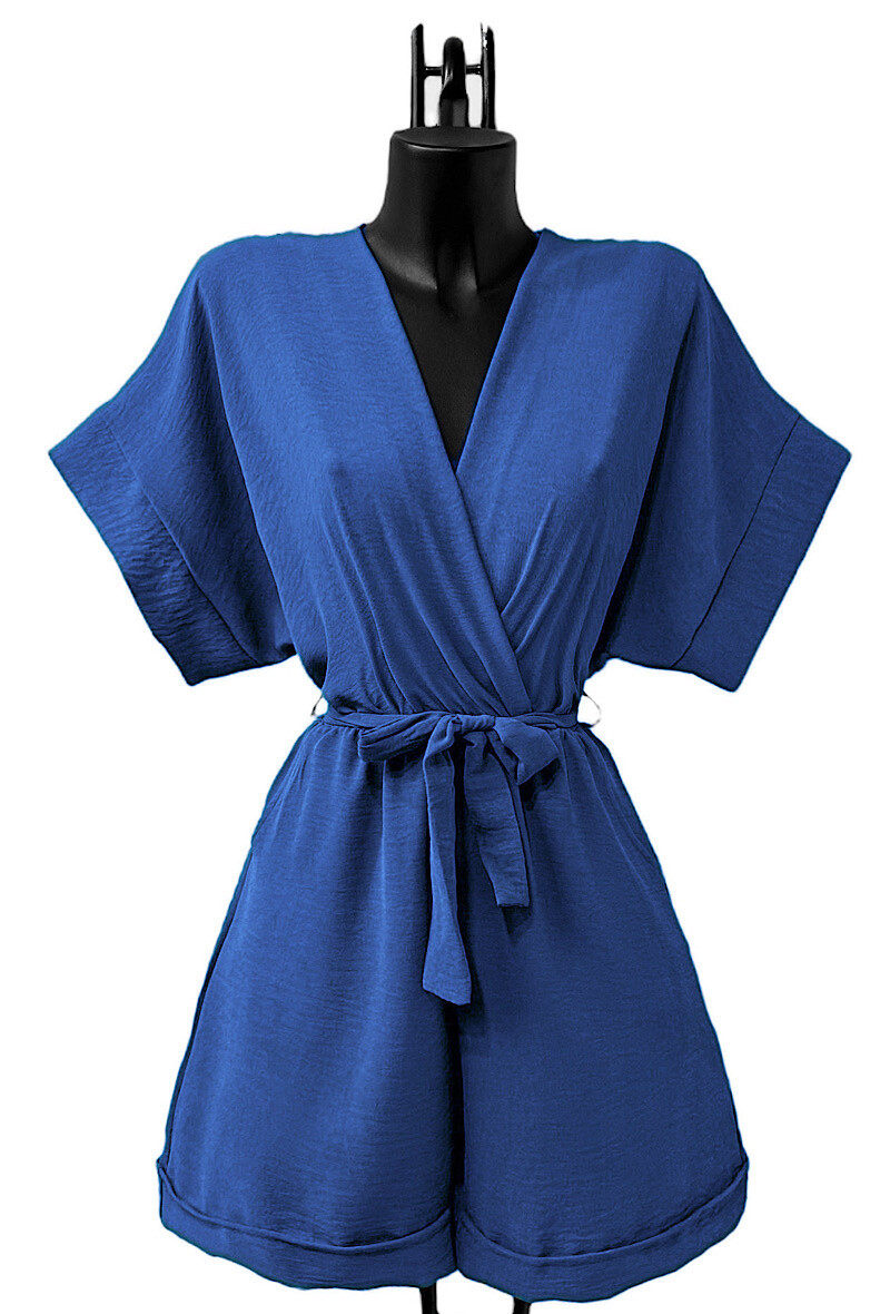 Wholesaler Elle Style - SONIA jumpsuit with pockets, fluid / short jumpsuit