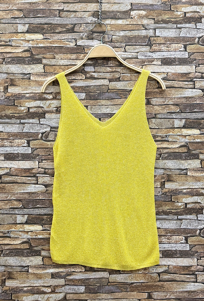 Großhändler Elle Style - Glänzendes DIVINA Tanktop aus Baumwolle, weich, schick und lässig im Trend