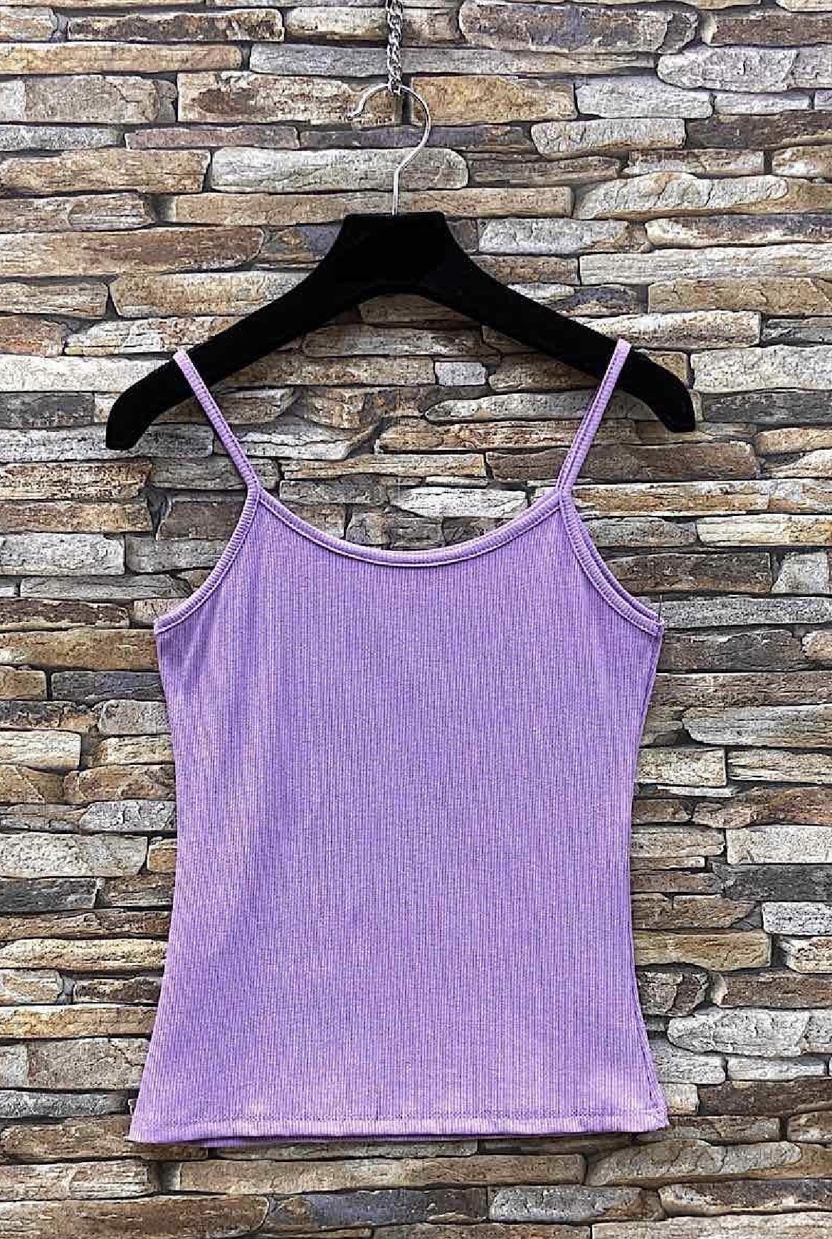 Mayorista Elle Style - Camiseta sin mangas básica LAURIE de jersey acanalado de algodón y viscosa
