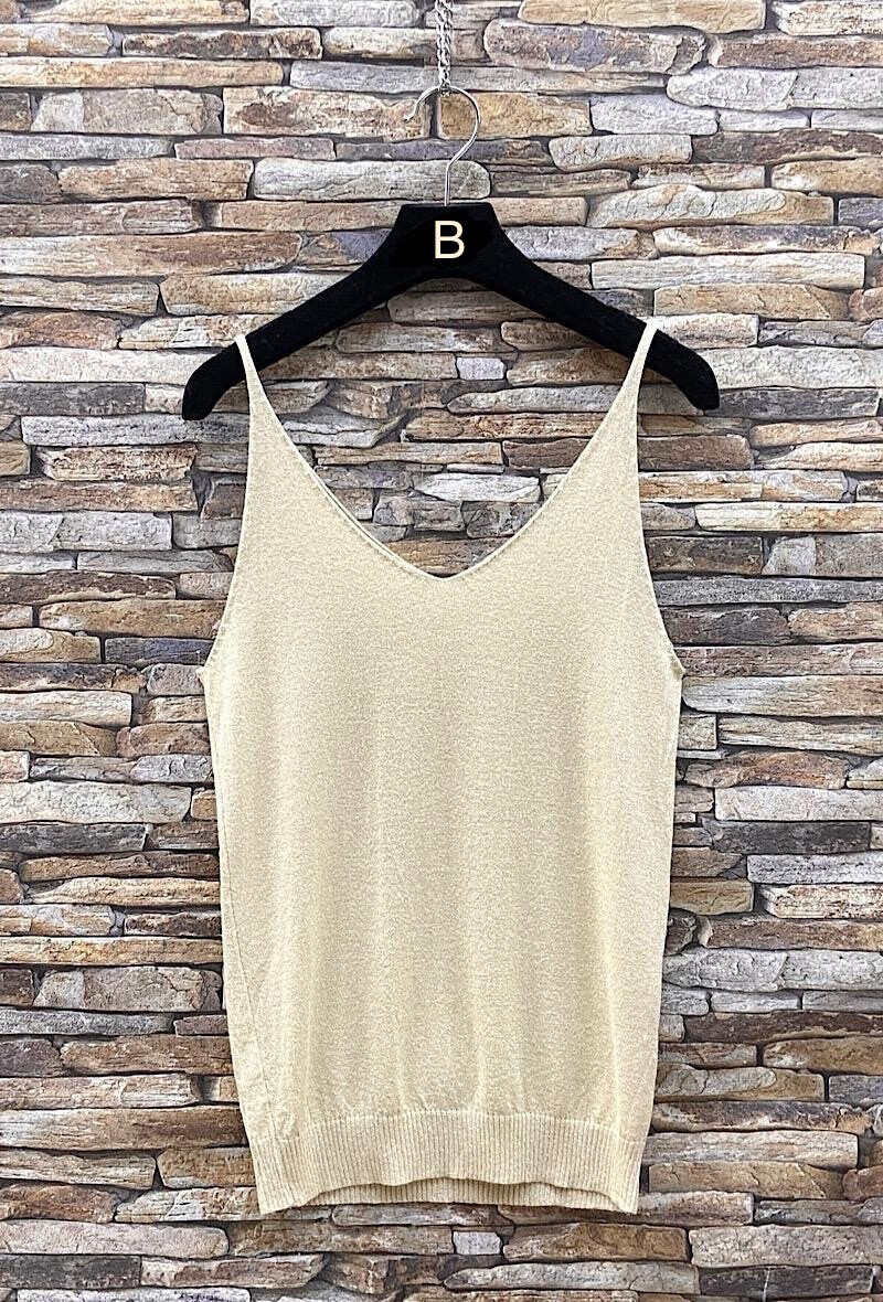 Grossiste Elle Style - Débardeur DIVINE brillant , doux, chic et tendance casual