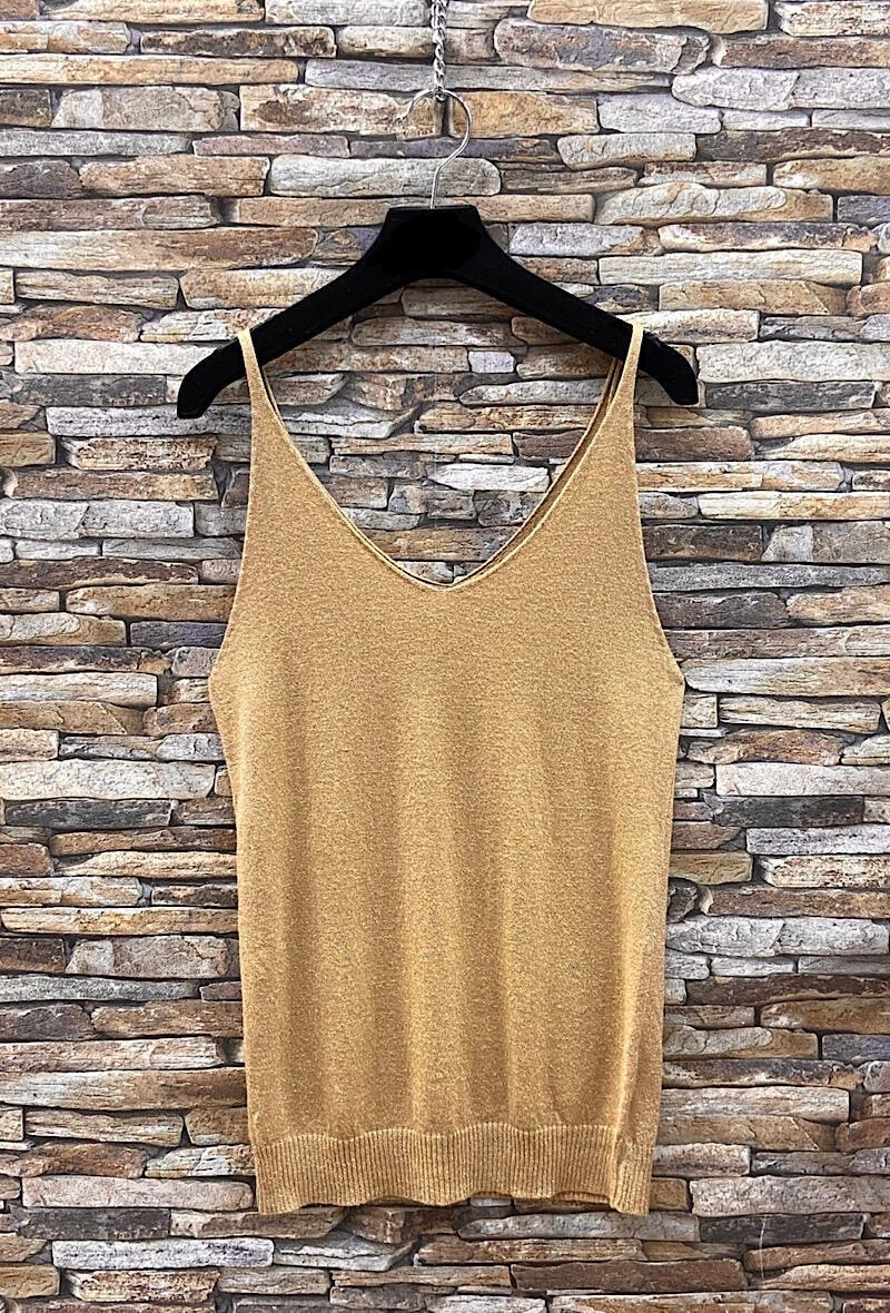 Grossiste Elle Style - Débardeur DIVINE brillant , doux, chic et tendance casual