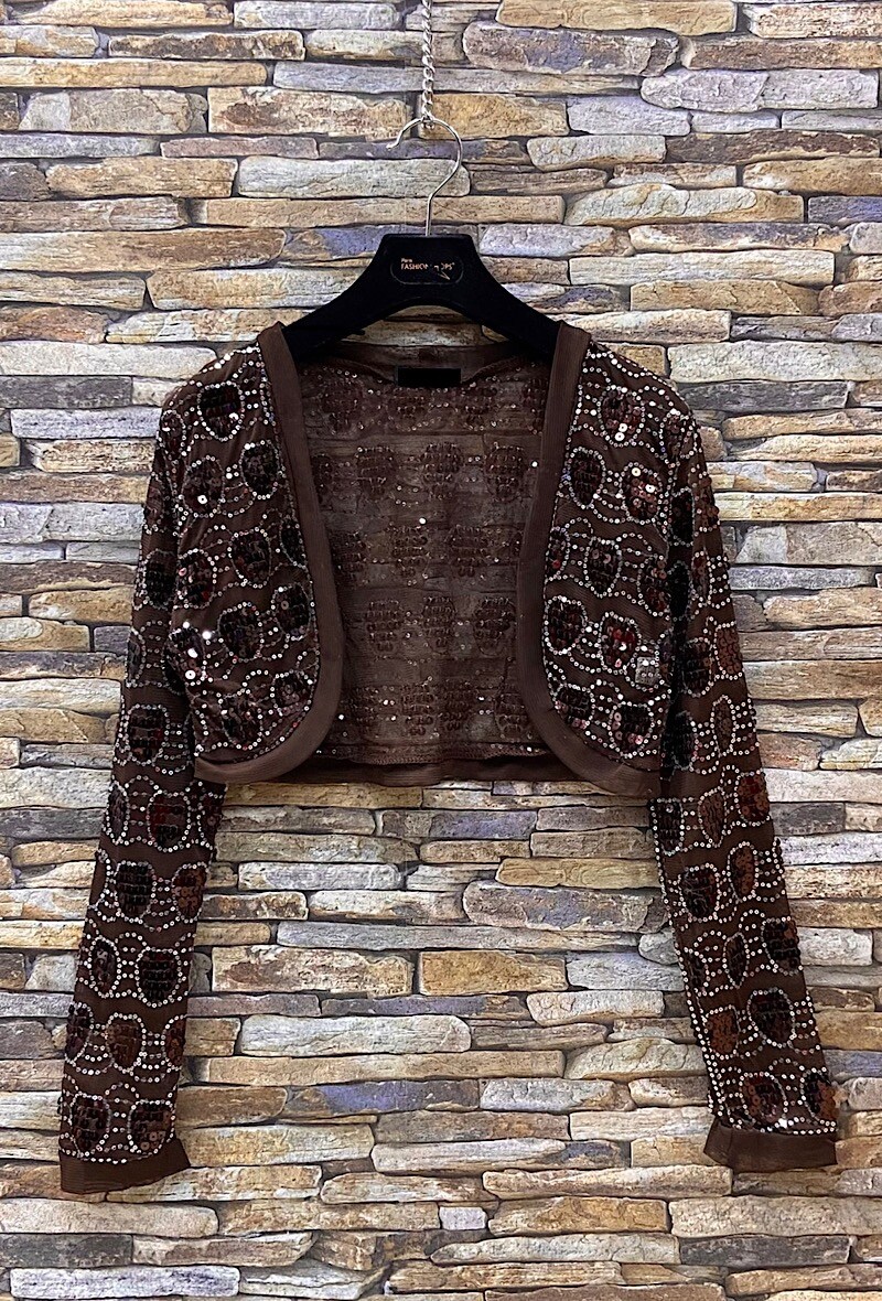 Wholesaler Elle Style - Sequin Tulle Bolero