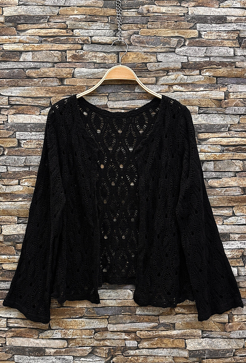 Grossista Elle Style - Top TOPPA in cotone all'uncinetto, bohémien chic e romantico