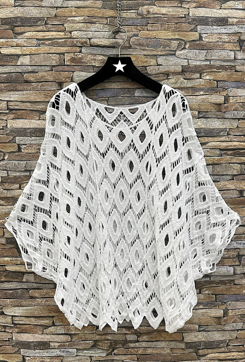 Grossista Elle Style - Top TOPPA in cotone all'uncinetto, bohémien chic e romantico