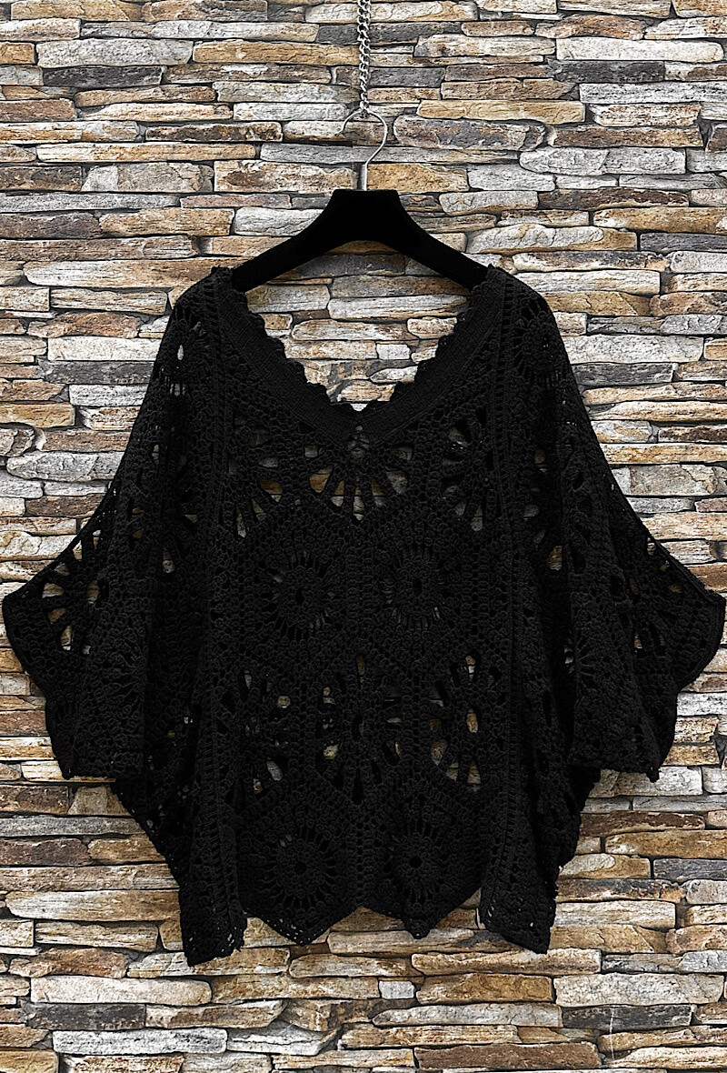 Mayorista Elle Style - Top HENA en crochet de algodón, bohemio chic y romántico.