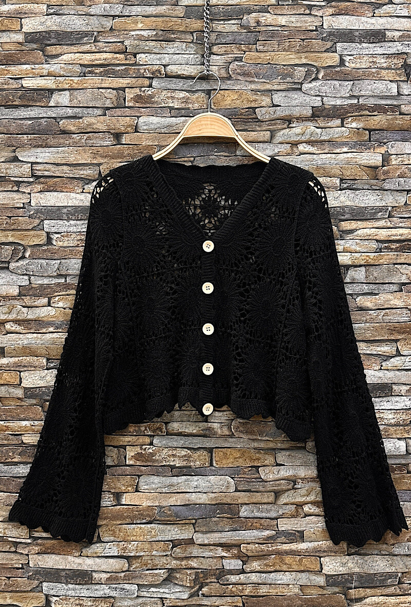 Grossista Elle Style - Top TOPPA in cotone all'uncinetto, bohémien chic e romantico