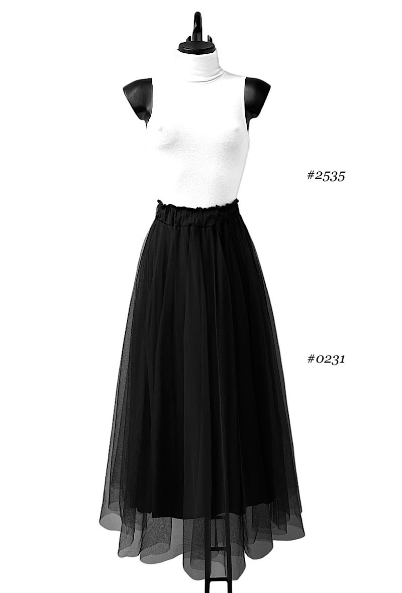 Grossiste Elle Style - Jupe TULIPA en tulle avec doublure en viscose