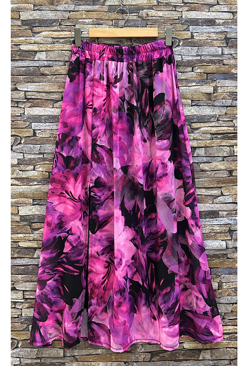 Mayorista Elle Style - Falda LORRIS plisada muy fluida con forro de viscosa.